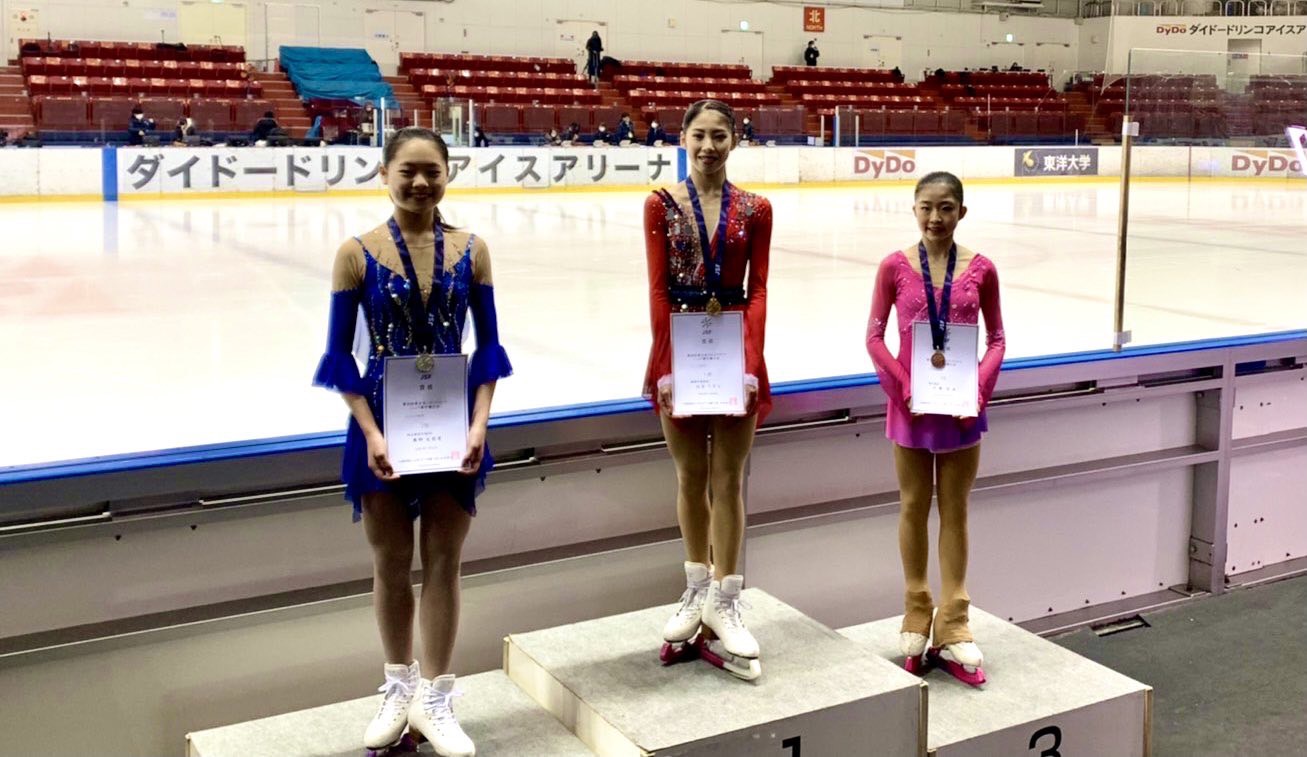 スケート部「東日本ジュニア選手権大会」住吉りをん（3年）が優勝